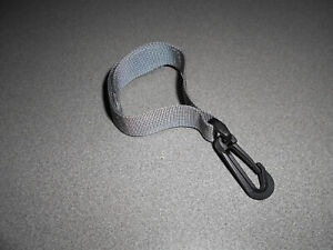 Wrist lanyard strap universal adjustable hook & loop grey 1