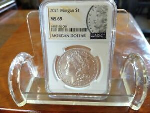 2021-P  Morgan Silver Dollar  NGC ms69   Exact coin Free Shipping