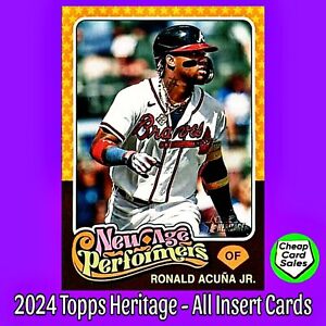 2024 Topps Heritage Baseball INSERTS -- Pick Your Card & Complete Your Set -- RC