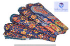 Single Kantha Quilt Bedspread Mandala Cotton Orange Boho Gypsy Blanket