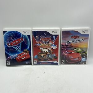 Disney Pixar Cars 2, Cars Race O Rama, & Mater’s Tall Tales Nintendo Wii Lot (3)