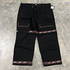 Vintage Marithe Francois Girbaud Taped Shuttle Black Baggy Jeans Sz 44x32 NWT