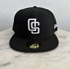 New Era San Diego Padres BLACK Upside Down 59Fifty Fitted Hat 7 3/4