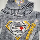 Pittsburgh Steelers Women's Medium U.S. Apparel Gray Lightweight Hoodie