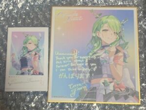 Hololive EN SUPER EXPO 2024 Limited Ceres Fauna Shikishi Instax Style Card Set