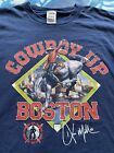 VINTAGE Boston Red Sox Shirt Sz XL Cowboy Up Kevin Millar Y2K Yankees #15 Horse
