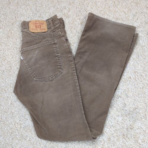 Vintage Levis 517 Corduroy Pants Mens 30x32 Brown 517-1529 Bootcut Made in USA