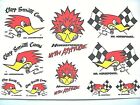 10 Decals ~ Clay Smith MR HORSEPOWER Hot Rat Rod Muscle Car