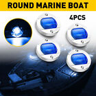 New Listing4x Round Boat Marine Navigation Lights LED Deck Transom Stern Anchor Light Blue