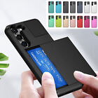 For Samsung Galaxy S23/S22/S20/S10/S9 Sliding Card Pocket Shockproof Phone Case