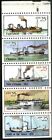 New ListingSC# 2405-09 - 1989 25¢ Steamboats - Folded Booklet Pane of 5 Stamps