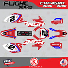 Graphics Kit for HONDA CRF450R (2005-2008) FLIGHT-RED