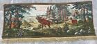 Vintage French Tapestry Beautiful Pictorial Amazing Wall Decor Tapestry 2x5 ft