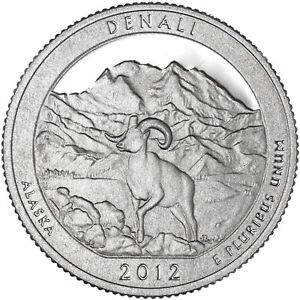 2012 S Parks Quarter ATB Denali National Gem Proof Cameo CN-Clad See Pics W323