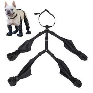 Dog Suspender Boots Waterproof Dog Shoes Anti-Slip Pet Paw Protector Adjustable