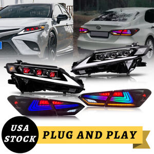 LED Headlights & Tail Lights For Toyota Camry 2018-2023 Demon Eyes Lexus Style (For: 2021 Toyota Camry)