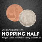 Hopping Half (Morgan Dollar Statue of Liberty Ancient Coin) Close up Magic Trick