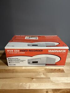 Magnavox VCR VHS Recorder Model MVR650 Hi/Fi Head 4 BRAND NEW SEALED