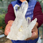 1.3LB Natural white crystal cluster point mineral specimen Chakras Healing