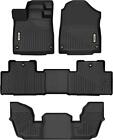OEDRO Floor Mats + 3rd Row TPE Floor Liners For 2022-2024 Acura MDX All Weather (For: Acura MDX Type S)