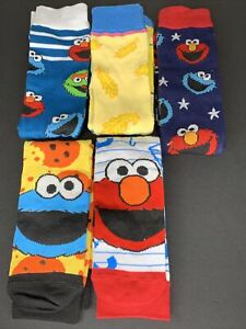 Sesame Street 50 Years And Counting Socks 5 Pr Fits Sizes 8-12 Unisex New