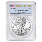 2024-W Proof $1 American Silver Eagle PCGS PR70DCAM FDOI Flag Label