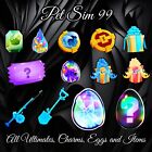 Pet Sim 99 Pet Simulator 99 Ultimates, Eggs, Charms and Items - Quick and Cheap!