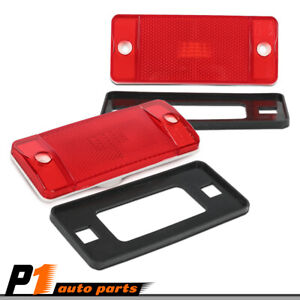 Fit For 70-72 Ford F100 F250 F350 Pickup Rear Marker Lights Lens Kit & Gaskets  (For: 1972 Ford F-100)