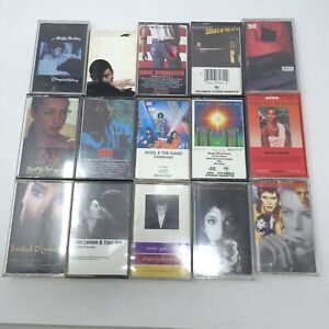 25x 70s & 80s Pop & Rock Cassette Tape Lot Sade Billy Joel Kate Bush David Bowie