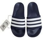 NWT Adidas Adilette Shower Athletic Slide Sandal GZ5921 Mens 7 Navy Blue White
