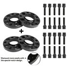 5x120 Staggered Wheel Spacers Kit (2) 15mm & (2) 20mm W/ Extended Bolts Fits BMW