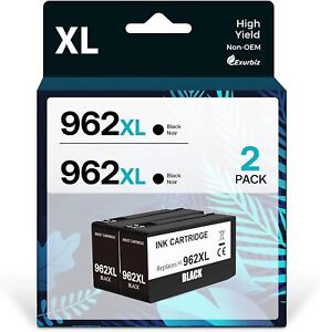 2PK 962XL Ink Cartridges for HP Officejet Pro 9010 9015 9018 9020 9025 Printers