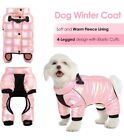 AOFITEE Dog Coat Waterproof Dog Jacket Winter Warm Fullbody Dog Snowsuit Sz:L