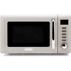 Haden Vintage Retro 0.7 Cu Ft 700W Countertop Microwave Oven, Putty (Used)
