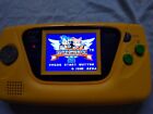 MINT Game Gear Yellow Cib Japanese Professionally Recapped/LCD +5GAMES US Seller