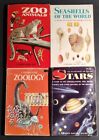 A Golden Guide Nature Guide Books, Lot of 4, Stars, Zoo, Zoology and Seashells