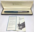Parker 51 Aerometric Navy Grey Fountain Pen  New Old Stock