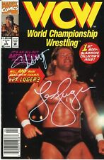 Marvel Comics WCW #1 Signed Sting & Lex Luger *JSA Authenticated*