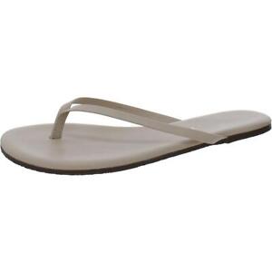 Tkees Womens Faux Leather Slip On Shoes Flip-Flops Sandals BHFO 9068