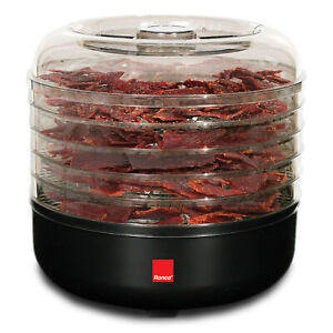 Ronco Beef Jerky Machine with 5 Stackable Trays, Easy-to-Use Dehydrator and