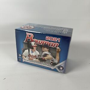 2021 Bowman MLB Baseball Factory Sealed Blaster Box Exclusive Green Parallel