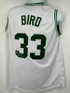 Larry Bird Boston Celtics Signed Autograph Custom Jersey WHITE BIRD Hologram