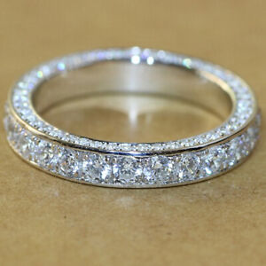 Fashion 925 Silver Filled Ring Women Cubic Zircon Wedding Jewelry Sz 5-12