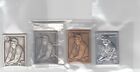 1987 Jose Canseco Topps Gallery of Champions Lot STERLING SILVER BRONZE PEWTER