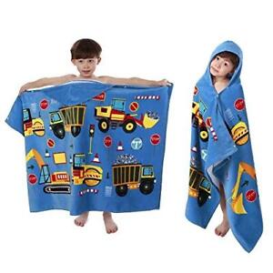 LOBETOAED Kids Hooded Beach Bath Towel,Baby Surf Poncho Toddlers Soft Real