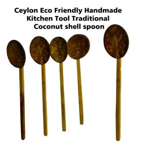 Ceylon Eco Friendly Handmade Kitchen Tool Traditional Coconut shell spoon