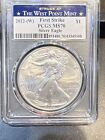 2022-(W) American Silver Eagle Struck at West Point Mint PCGS MS70 FS West Po...