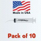 Kendall Monoject Dental Irrigation Syringes 12 CC Curved Tip #412 - Pack of 10