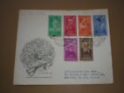 1952 INDIA Stamps AIR MAIL POETS & SAINTS ILLUSTRATED FDC INDIA to NEW YORK USA