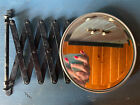 Antique Wall Mount Shaving Mirror Scissor Accordion Expandable 7